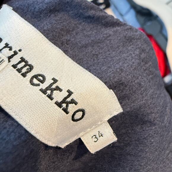 Marimekko Juhlinta Kehakukka Dress Cotton Belted Size 34 Small - Picture 8 of 8